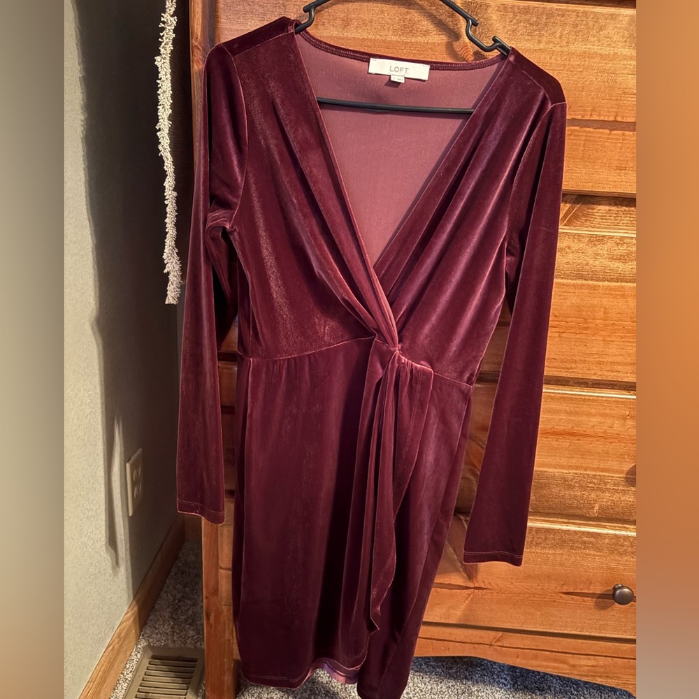 LOFT Velvet Dress